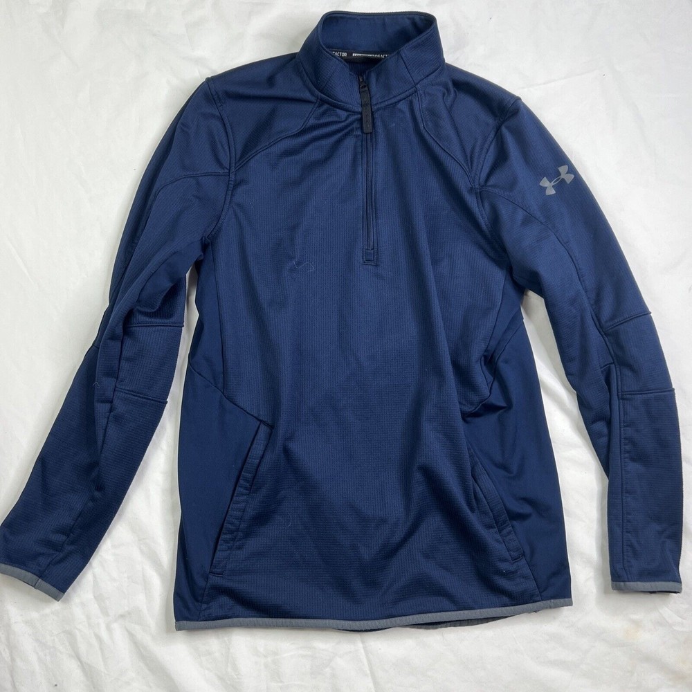 UNDER ARMOUR MENS COLDGEAR REACTOR SHIRTS SIZE SM navy blue